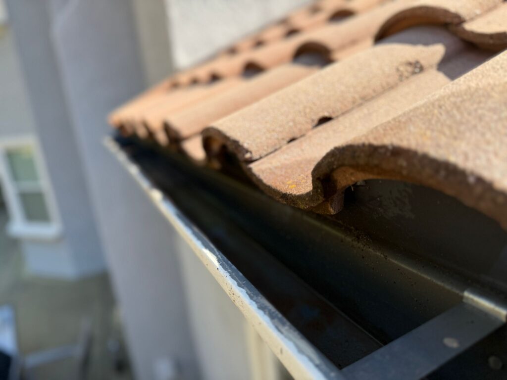after gutter cleaning completed by Thriving Homes